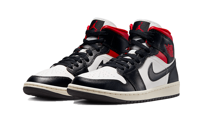 Air Jordan Air Jordan 1 Mid Black Gym Red - BQ6472-061