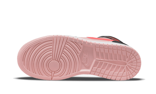 Air Jordan Air Jordan 1 Mid Black Pink Crimson - 554725-604