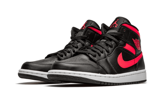 Air Jordan Air Jordan 1 Mid Black Siren Red - BQ6472-004