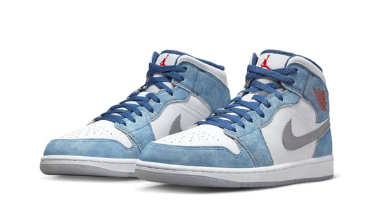 Air Jordan Air Jordan 1 Mid French Blue Fire Red - DN3706-401 / DR6235-401