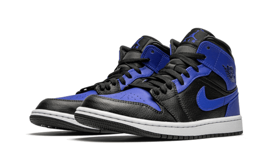 Air Jordan Air Jordan 1 Mid Hyper Royal Tumbled Leather - 554725-077 / 554724-077