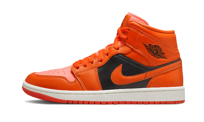 Air Jordan Air Jordan 1 Mid Orange Black - DM3381-600