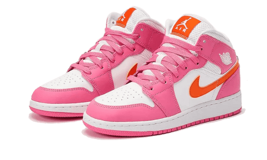 Air Jordan Air Jordan 1 Mid Pinksicle Safety Orange - DX3240-681