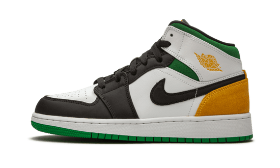 Air Jordan Air Jordan 1 Mid SE White Laser Orange Lucky Green - 852542-101 / BQ6931-101