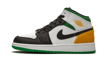 Air Jordan Air Jordan 1 Mid SE White Laser Orange Lucky Green - 852542-101 / BQ6931-101