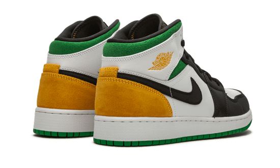Air Jordan Air Jordan 1 Mid SE White Laser Orange Lucky Green - 852542-101 / BQ6931-101