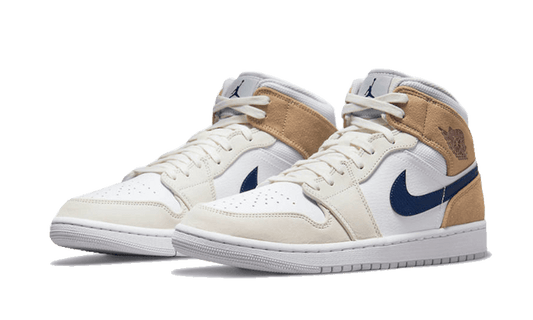 Air Jordan Air Jordan 1 Mid Tan Suede Navy - DO6726-100