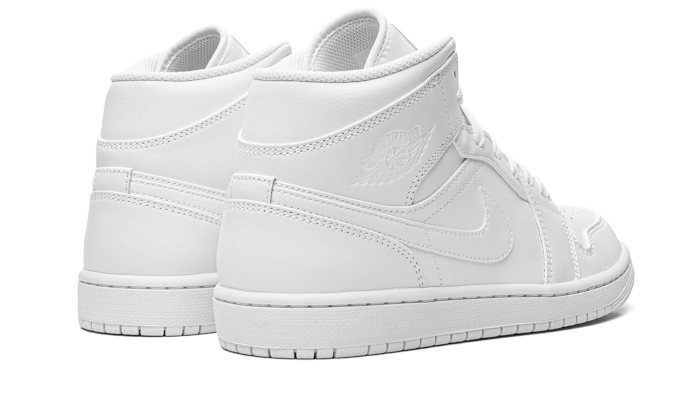 Nike air jordan 1 mid triple white shop