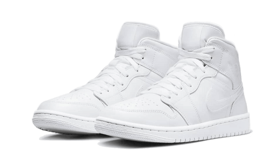Air Jordan Air Jordan 1 Mid Triple White Patent Swoosh - DV0991-111