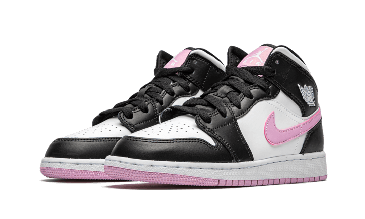 Air Jordan Air Jordan 1 Mid White Black Light Arctic Pink - 555112-103