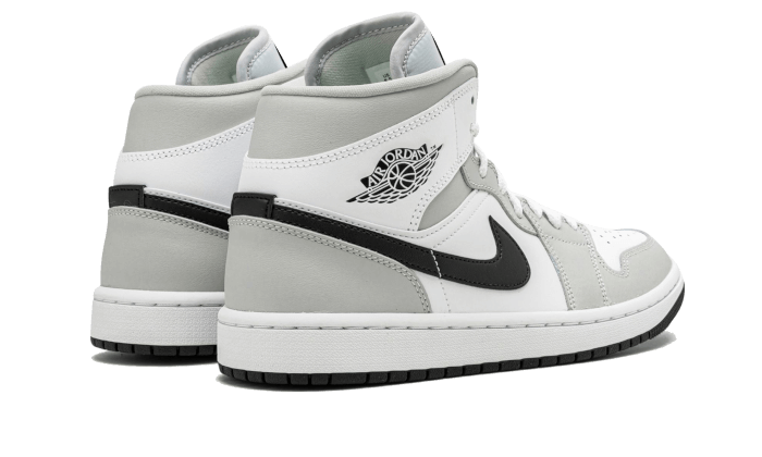 Air Jordan Air Jordan 1 Mid White Light Smoke Grey - BQ6472-015