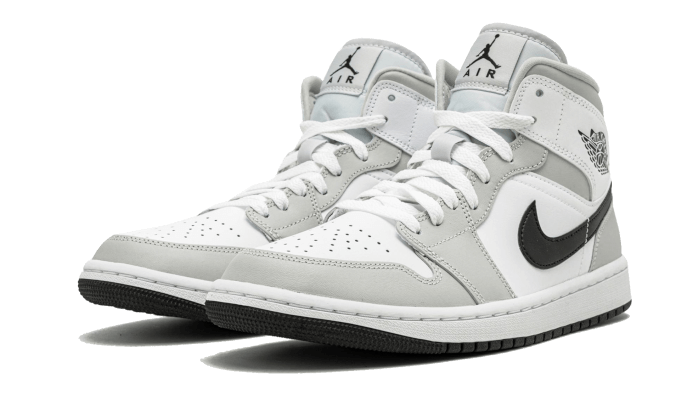 Air Jordan Air Jordan 1 Mid White Light Smoke Grey - BQ6472-015