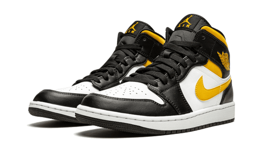 Air Jordan Air Jordan 1 Mid White Pollen Black - 554724-177 / 554725-177