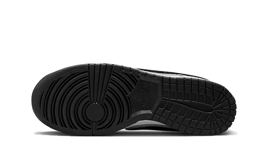 Nike Dunk Low Chenille Swoosh Grey Black - DQ7683-001