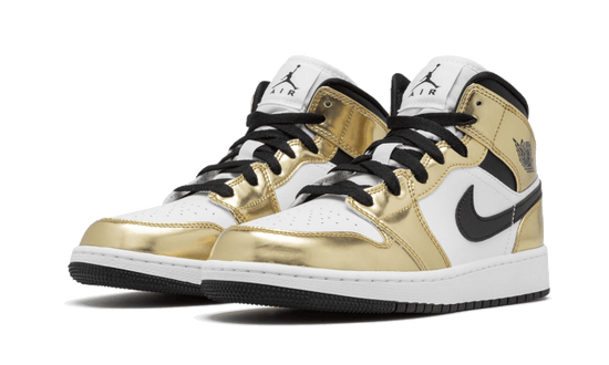 Air Jordan Air Jordan 1 Mid White Metallic Gold - DC1419-700 / DC1420-700