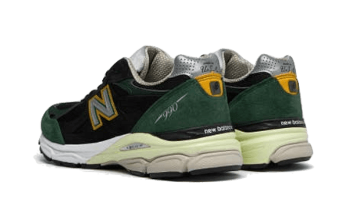 New Balance 990 V3 Black Green Yellow - M990CP3