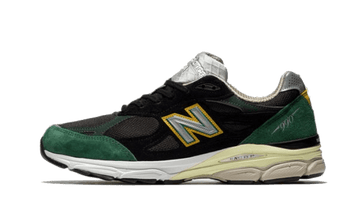 New Balance 990 V3 Black Green Yellow - M990CP3