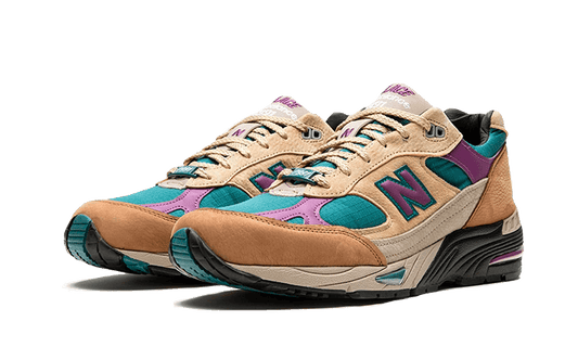 New Balance 991 Made In UK Palace Brown Teal - M991PAL