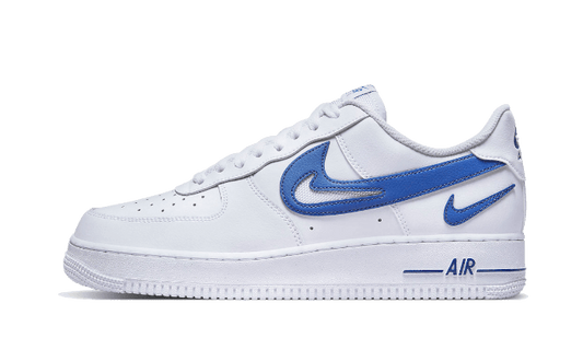 Nike Air Force 1 Low '07 FM Cut Out Swoosh White Game Royal - DR0143-100