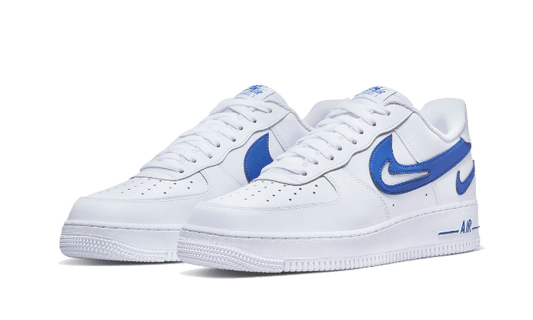 Nike Air Force 1 Low '07 FM Cut Out Swoosh White Game Royal - DR0143-100