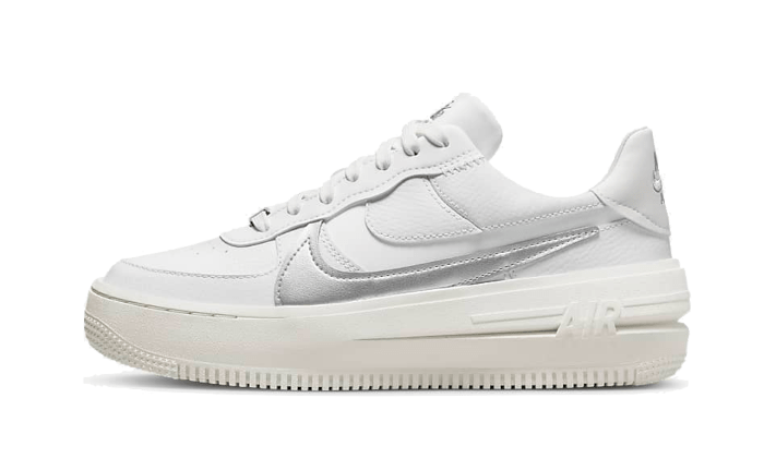 Nike Air Force 1 Low Platform Summit White Metallic Silver - DJ9946-101