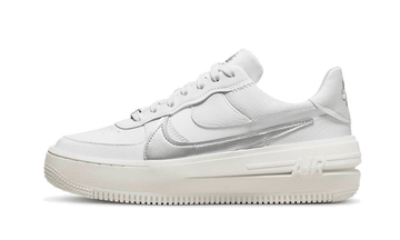 Nike Air Force 1 Low Platform Summit White Metallic Silver - DJ9946-101