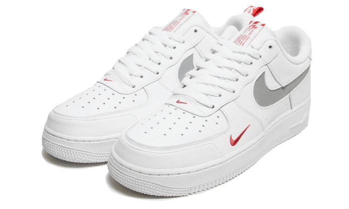 Nike Air Force 1 Low White Red Mini Swoosh - DO6709-100