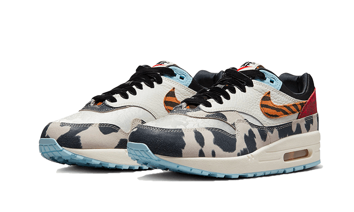 Nike Air Max 1 '87 Tiger Swoosh Cow Print - FD0827-133