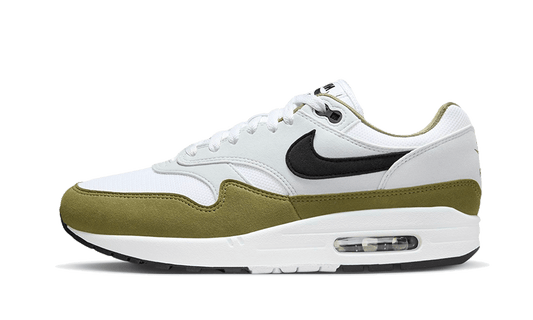 Nike Air Max 1 White Black Medium Olive - FD9082-102