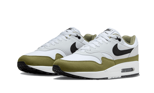 Nike Air Max 1 White Black Medium Olive - FD9082-102