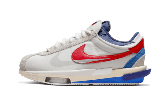 Nike Cortez 4.0 Sacai White University Red Blue - DQ0581-100