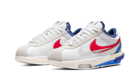 Nike Cortez 4.0 Sacai White University Red Blue - DQ0581-100