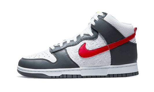 Nike Dunk High Embossed Basketball Grey Red - FD0668-001