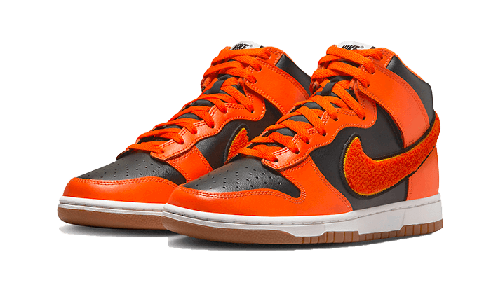 Nike Dunk High University Chenille Swoosh Safty Orange - DR8805-002