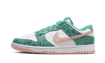 Nike Dunk Low Snakeskin Washed Teal Bleached Coral - DR8577-300