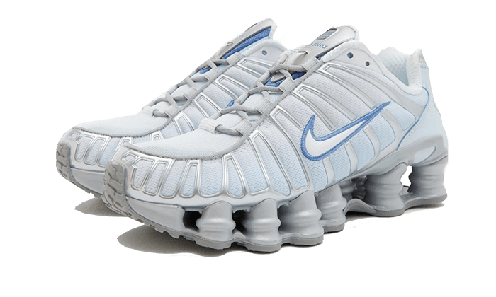 Nike shox white blue hotsell