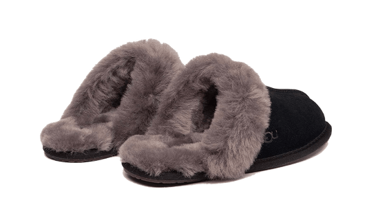 UGG Scuffette II Slipper Black Grey - 1106872-BCGR